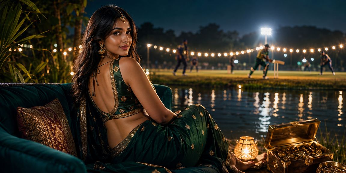 গাজীপুরে ক্রিকেট বেটিং উপভোগ করছেন বাংলাদেশি তরুণী